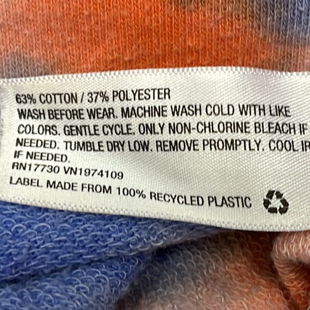 Wild Fable Bright and Comfy Tie Dye Crewneck Cropped Sweatshirt- XXL - Picture 7 of 8